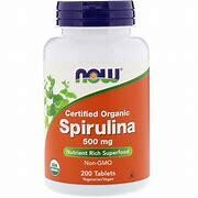 NOW Spirulina 500mg 200tabs
