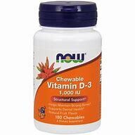 NOW VitaminD-3 1000IU 180chews