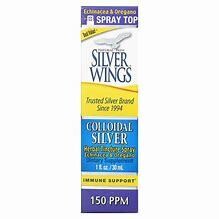 SilverWings CollodialSilver W/Echinacea&amp;Oregano 150PPM 1fl.oz