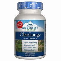 RidgeCrest ClearLungs ExtraStrength 60caps