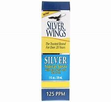 SilverWings SilverTopicalSpray W/AloeVera&amp;TeaTree 125PPM 1fl.oz