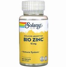 SolaRay BioZinc 15mg 100Caps