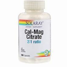 SolaRay CalciumMagnesiumCitrate 180caps