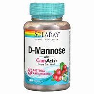 SolaRay D-Mannose W/CranActin 1000mg 120caps