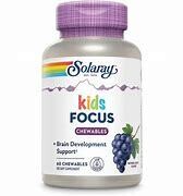 SolaRay FocusForKids GrapeChews 60ct