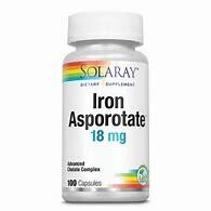 SolaRay IronAsporotate 18mg 100caps