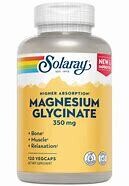 SolaRay MagnesiumGlycinate 250mg 120caps
