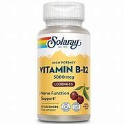 SolaRay VitaminB12 5000mcg Cherry 30lozenges