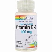 SolaRay VitaminB6 TimedRelease 100mg 60caps