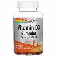 SolaRay VitaminD3 50mcg&amp;2000IU 60gummies