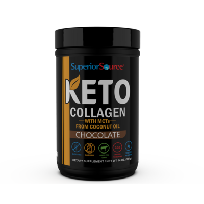 SuperiorSource CollagenKeto W/MCT Chocolate 14oz