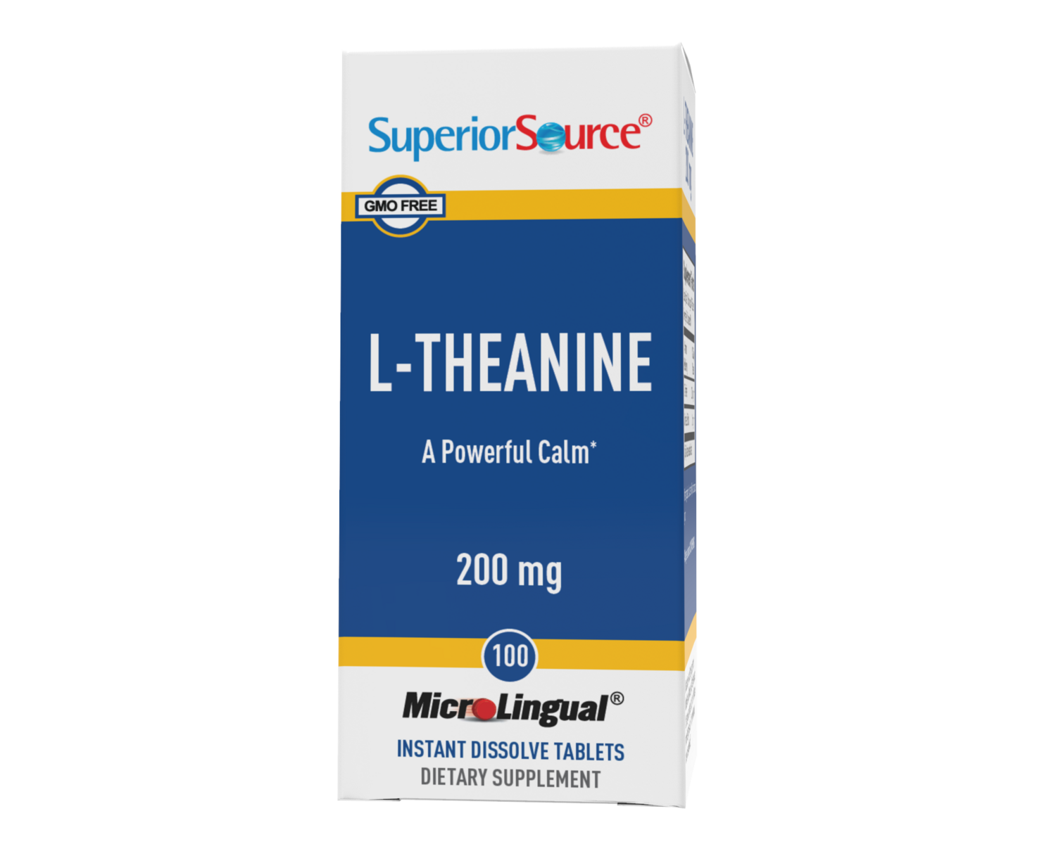SuperiorSource L-Theanine 200mg 100tabs