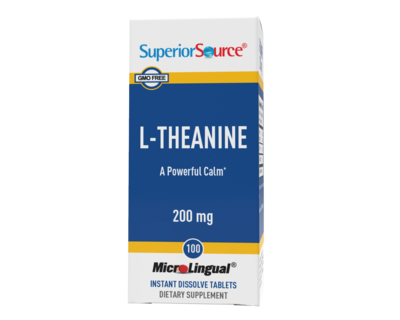 SuperiorSource L-Theanine 200mg 100tabs