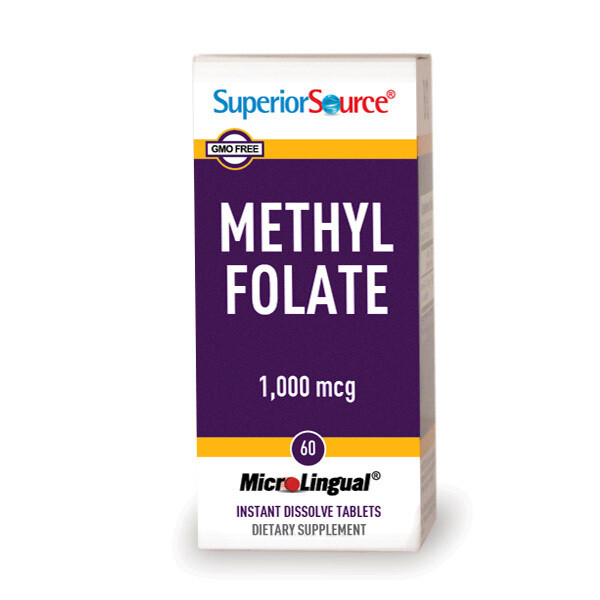SuperiorSource Methylfolate 1000mcg 60tabs