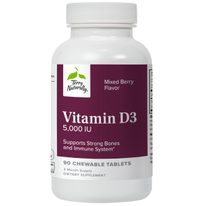 TerryNaturally VitaminD3 5000IU MixedBerry 90chews