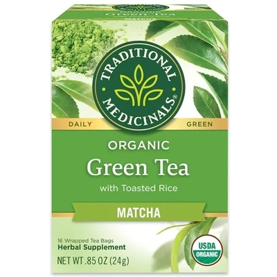 TraditionalMedicinals GreenTeaMatcha 16bags