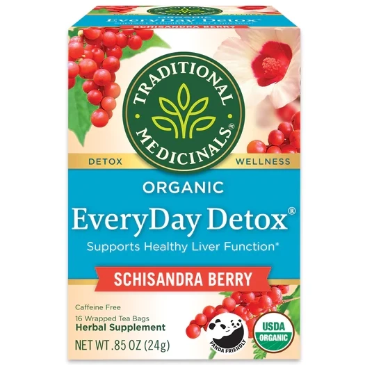 TraditionalMedicinals EveryDayDetoxTea SchisandraBerry 16bags