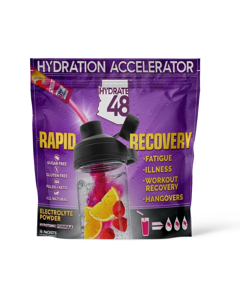 Wellgenix Hydrate48 Powder (RaspberryLemonade) 5.7g/ea 16pk