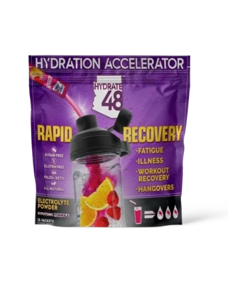 Wellgenix Hydrate48 Powder (RaspberryLemonade) 5.7g/ea 16pk