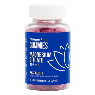 NaturesPlus Magnesium Citrate 105mg Raspberry 75 Gummies