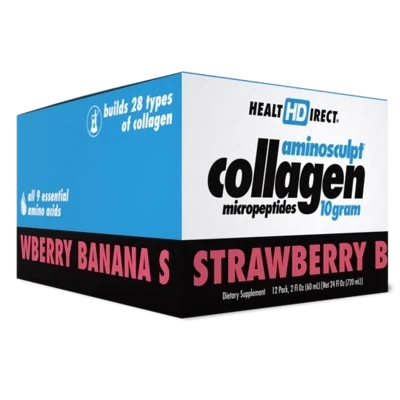 HealthDirect AminoSculpt CollagenShot10g (StrawberryBanana) 2fl.oz