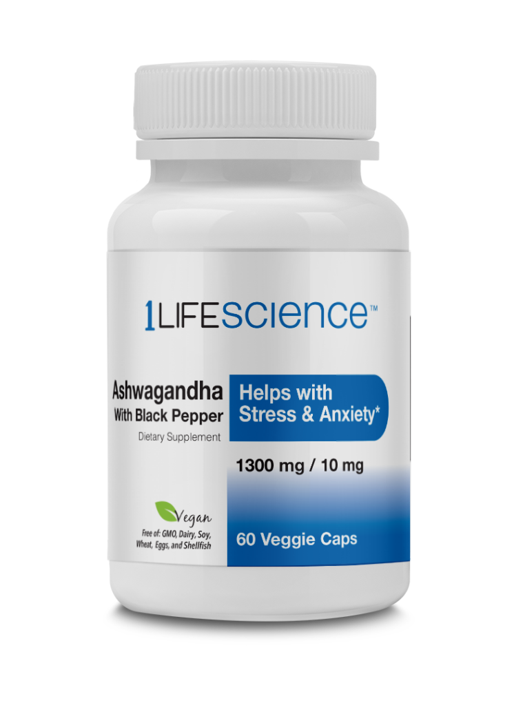 1LifeScience AshwagandhaCaps 1300mg 60ct