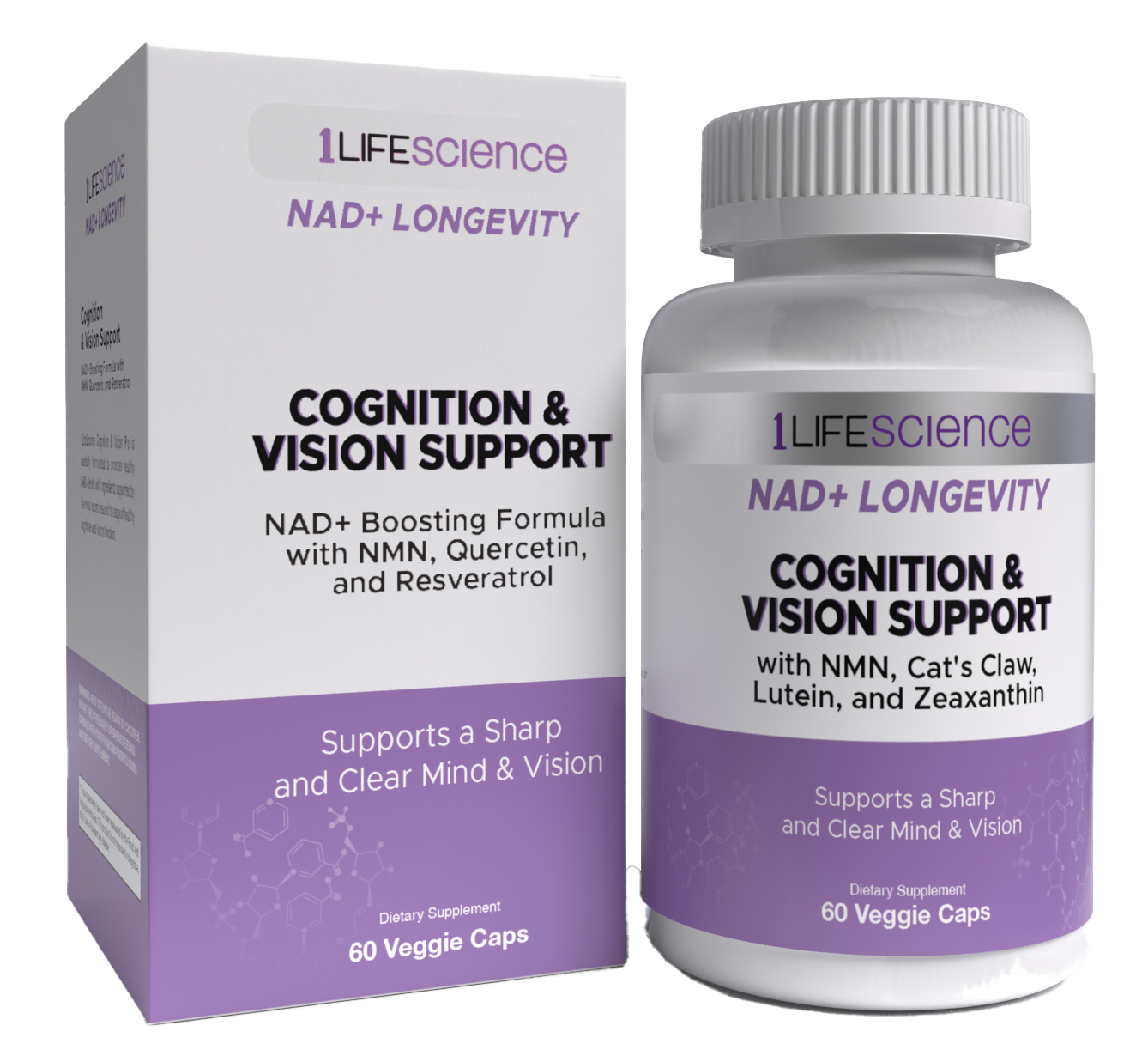 1LifeScience NAD+ CognitionVision 60ct