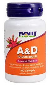 NOW VitaminA&amp;D (10000/400) 100softgels