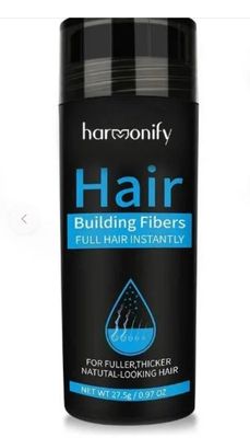 HARMONIFY - Keratin Instant Hair Thickening Styling Powder Spray Black Dark Brown Building Fiber for Full-Looking Hair