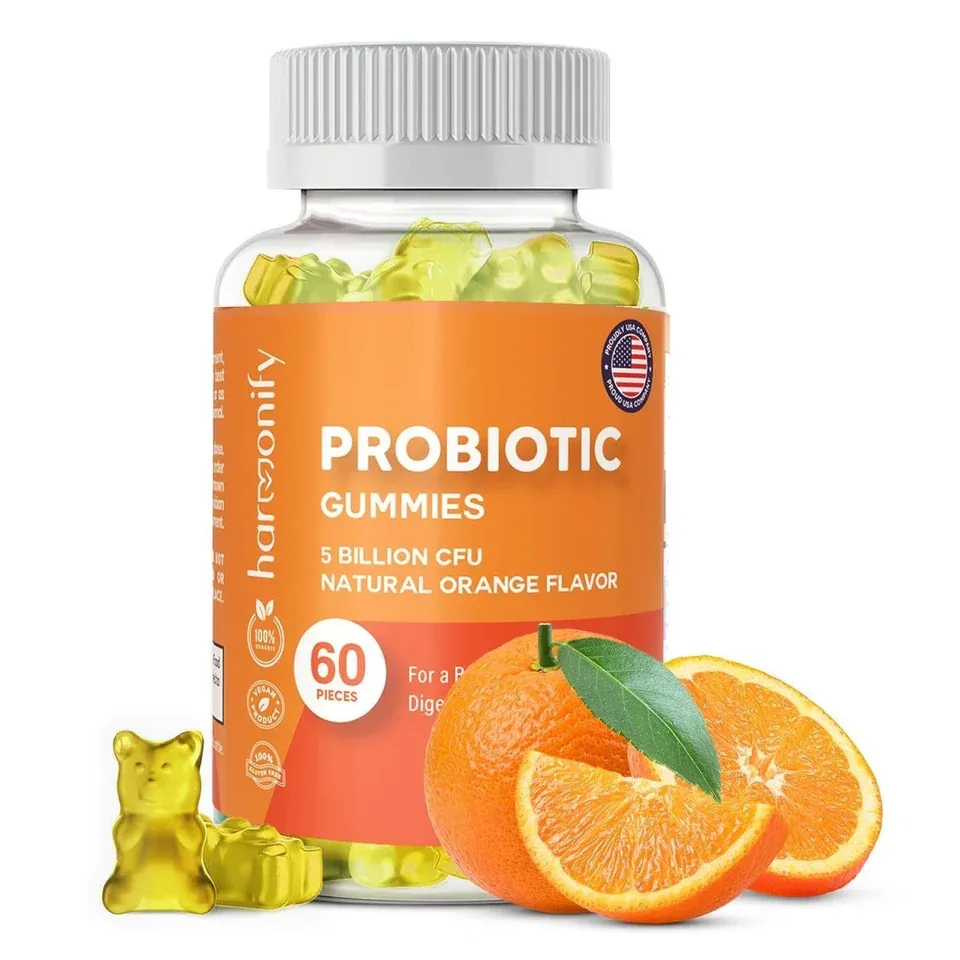 HARMONIFY - Probiotic Gummy 5 Billion CFU Natural Orange Flavor 1000 mg
