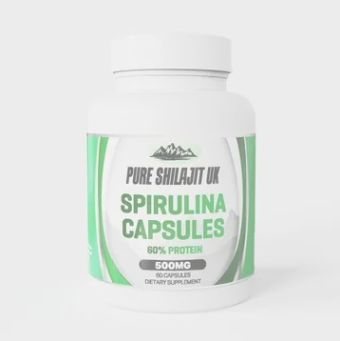 Pure Shilajit UK - Spirulina Capsules (Pure Shilajit UK) - 60 Capsules