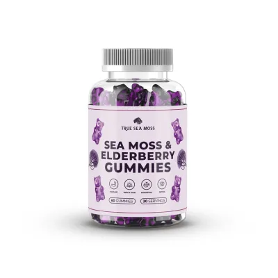 TrueSeaMoss -SeaMoss &amp; ElderberryGummies 60ct
