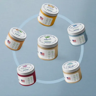 TrueSeaMoss - Sea Moss Gel 1oz Sample Jar - Mango &amp; Pineapple