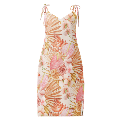 Tie-strap midi dress