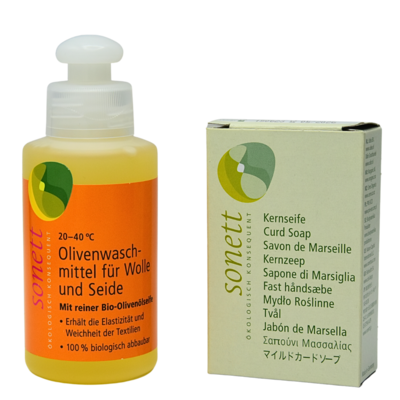Duo Probierset | Olivenwaschmittel + Kernseife