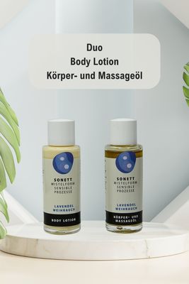 Körper-/Massageöl &amp; Bodylotion Lavendel/Weihrauch