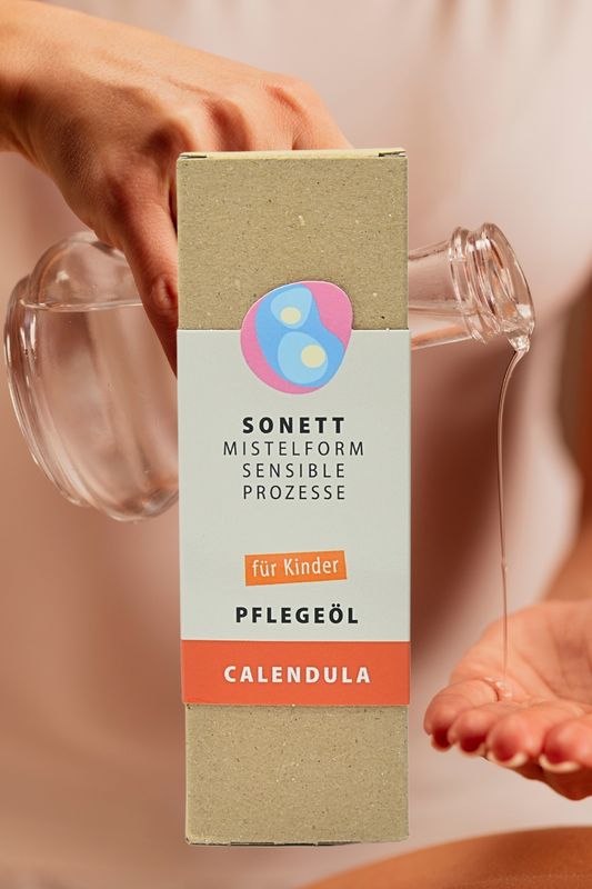 Sonett Kinderpflegeöl Calendula – sanftes, pflanzliches Pflegeöl für sensible Kinderhaut ab 3 Jahren