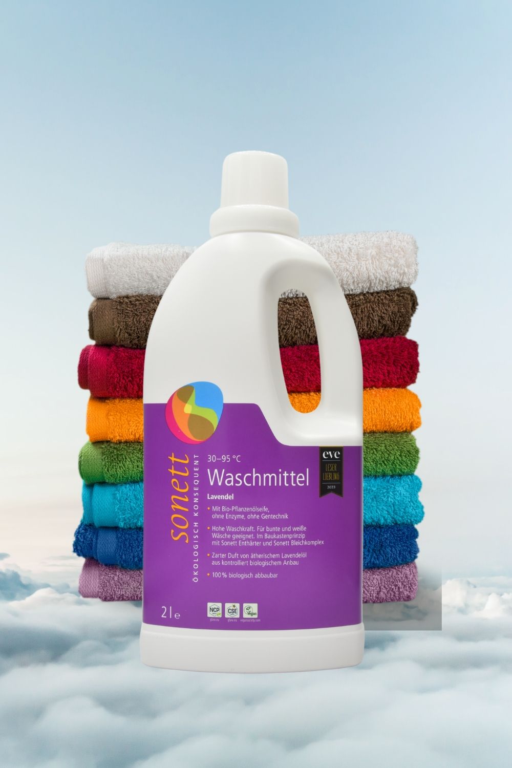 Waschmittel flüssig 30 - 95 °C  Lavendel  Baustein 1