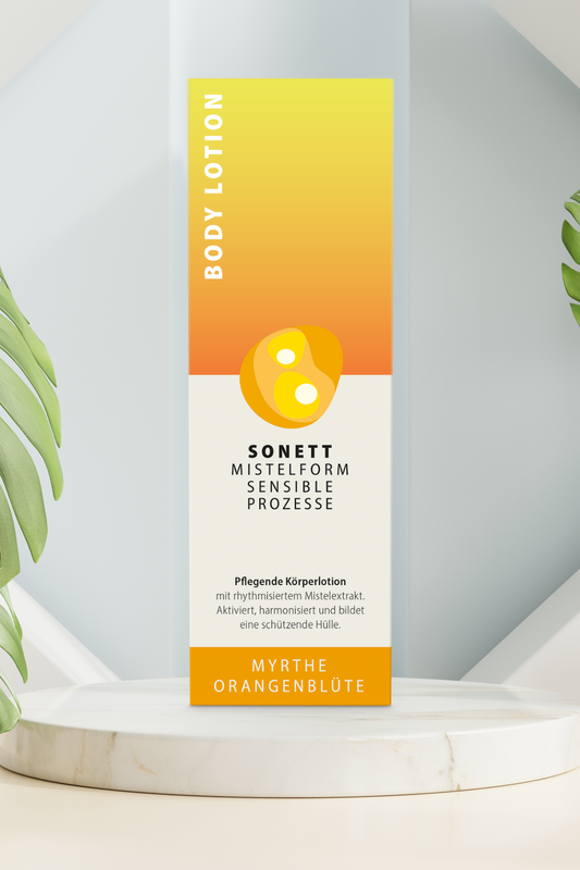 Body Lotion Myrthe & Orangenblüte – natürliche Pflege mit ätherischen Ölen, vitalisierend und erfrischend für Körper und Geis