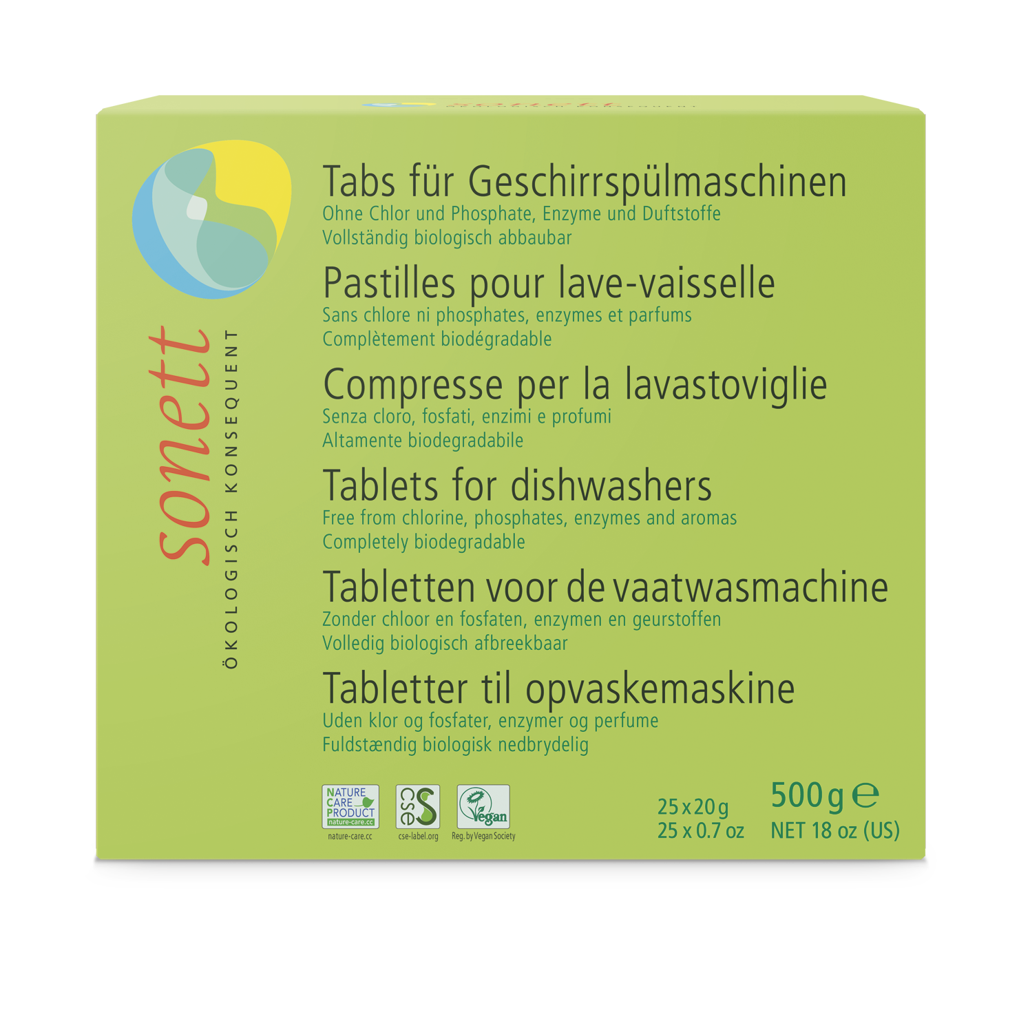 Tabs für Geschirrspülmaschinen