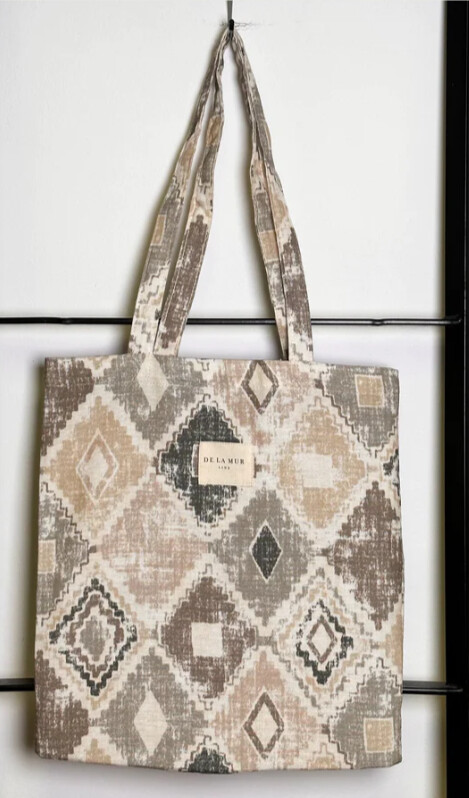 Bolsa “De La Mur”con asa para llevar al hombro de loneta 36x39cm