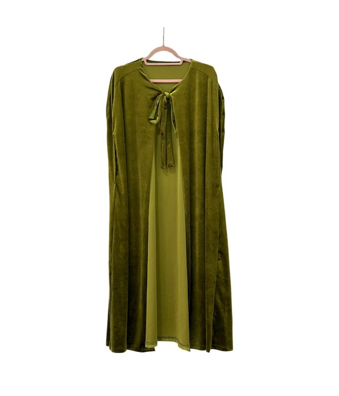 Capa verde Terciopelo