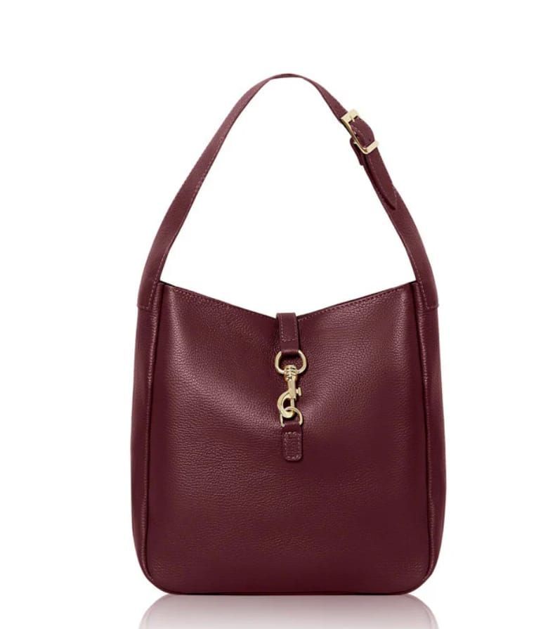 Bolso granate piel