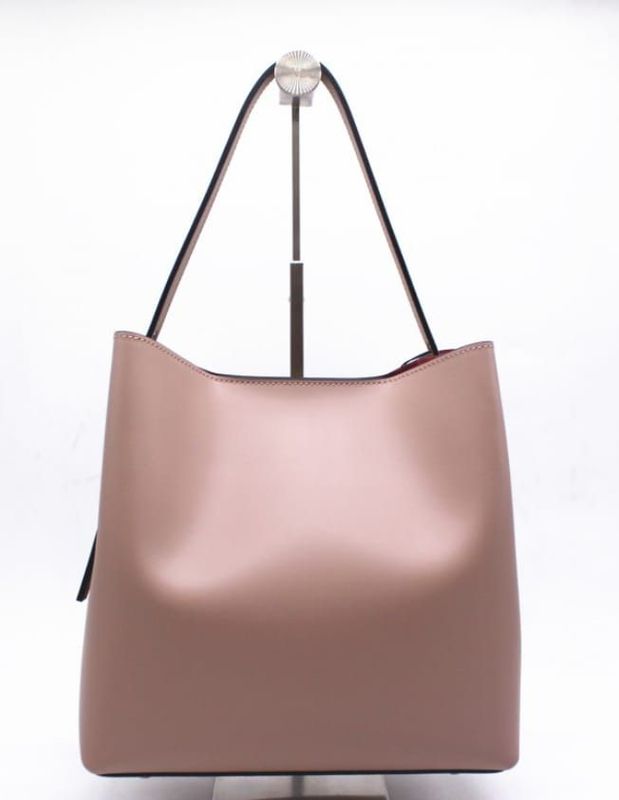 Bolso Shopper Piel rosa empolvado