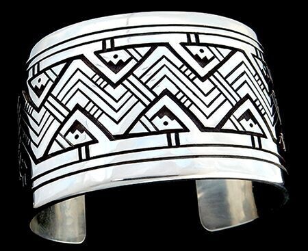 Overlay and Stamped Design Bracelet