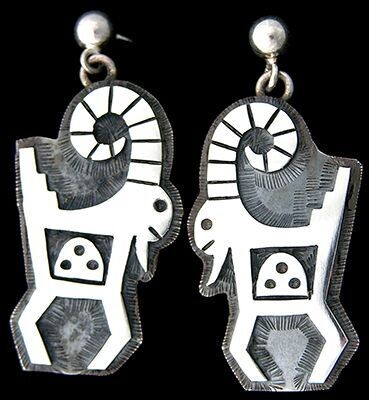 Big Horned Rams Earrings