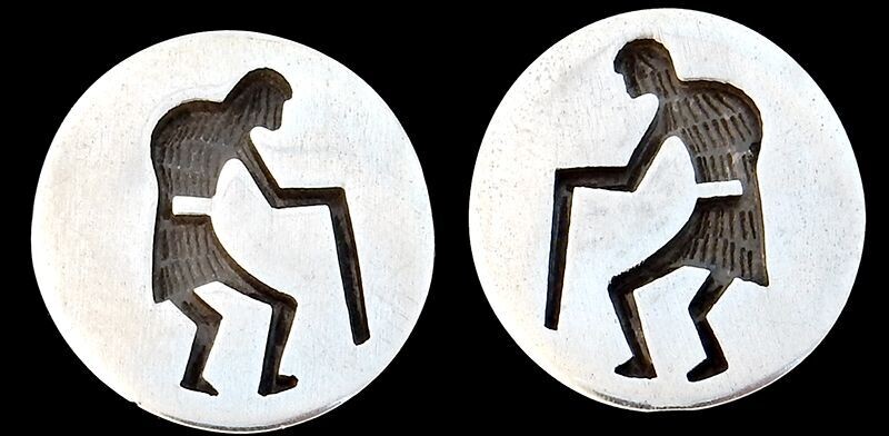 Hopi "Planter" Silver Earrings