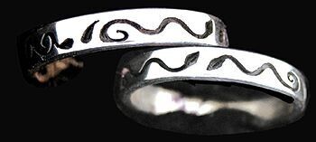 Two Snakes Ring Size 8