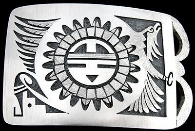 Sun and Eagle Buckle