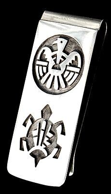 Eagle and Turtle Money Clip